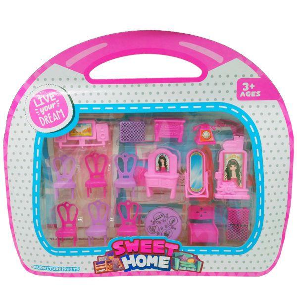 24 Wholesale Miniature Furniture For Dollhouse Play Set Assorted Styles image