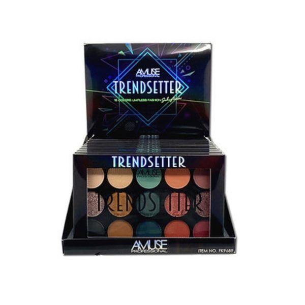 12 Wholesale Amuse Trendsetter Eyeshadow Palette In Countertop Display image