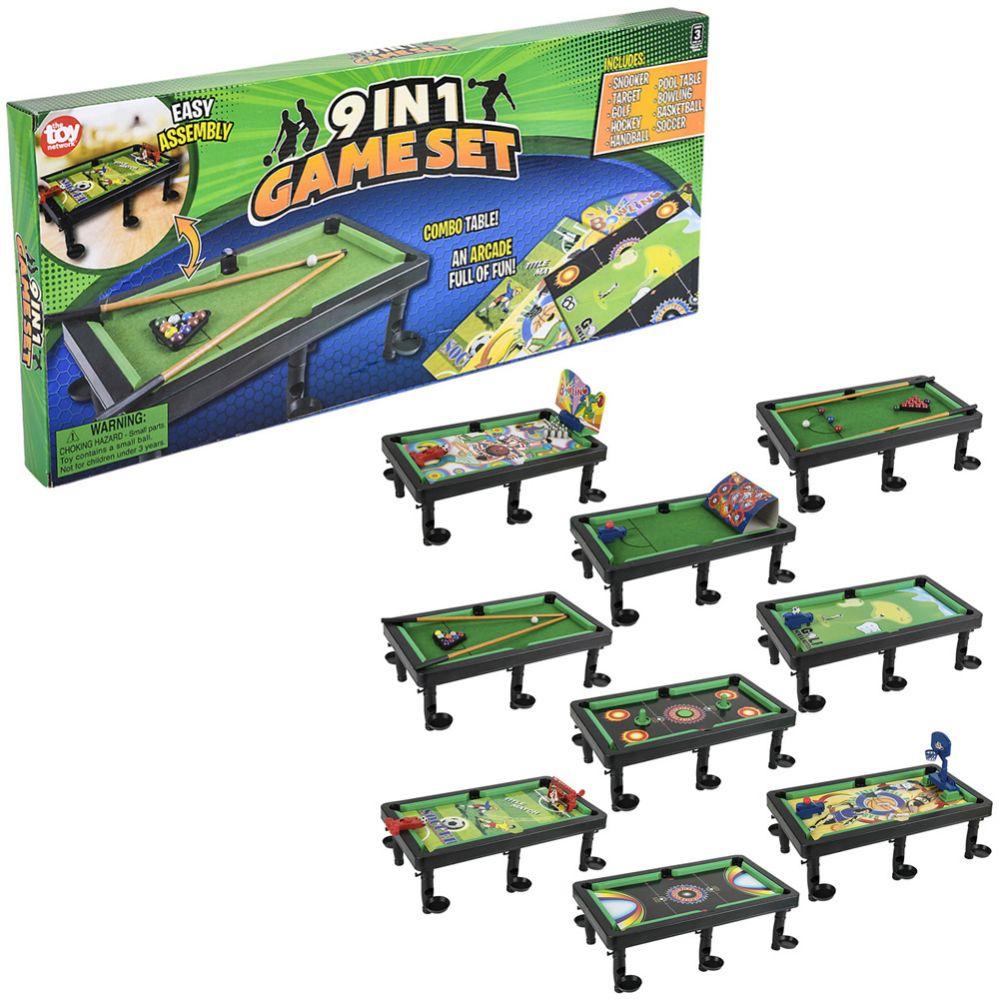 12 Wholesale 18" Plastic 9 In One Game Set image