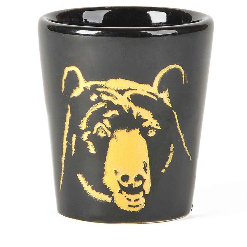 144 Wholesale 2.5" Etched Black Bear Shot Glass image