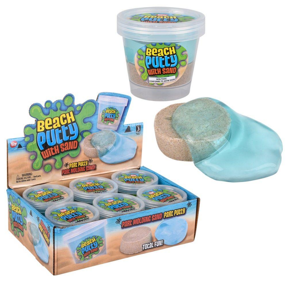 72 Wholesale 3" Beach Putty 6pc Display image
