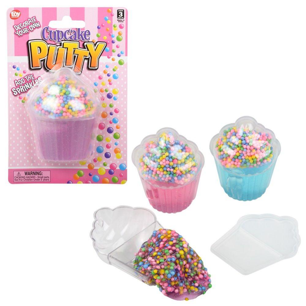 144 Wholesale 3.25" Sprinkle Cupcake Putty image
