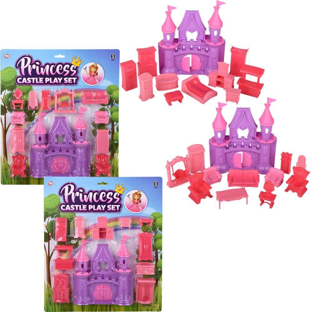 12 Wholesale Princess Castle Play Set 12.5" X11" image