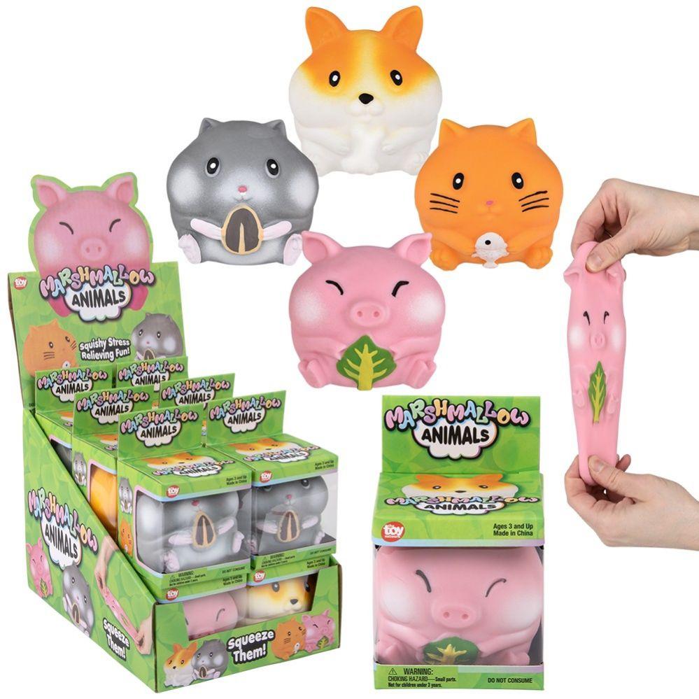 72 Wholesale Marshmallow Animals 3" 12ct image