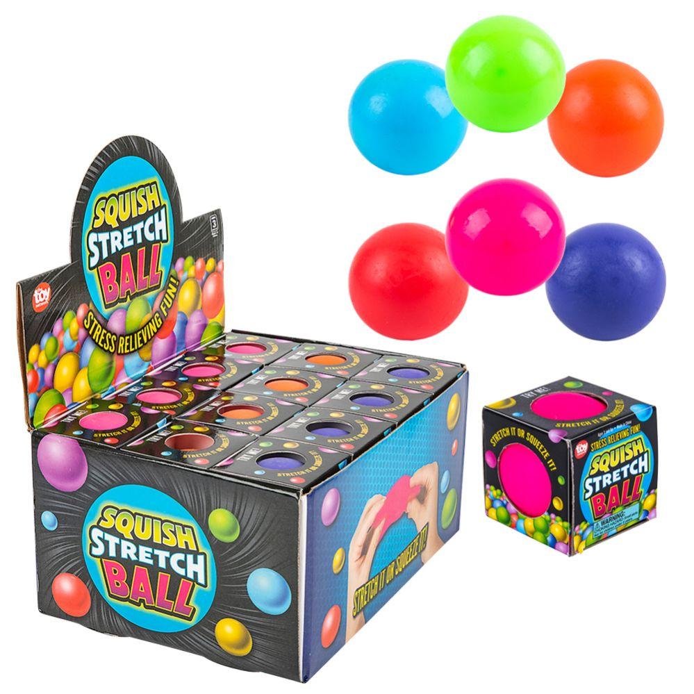 96 Wholesale 2.5" Squish Stretch Gummi Ball image