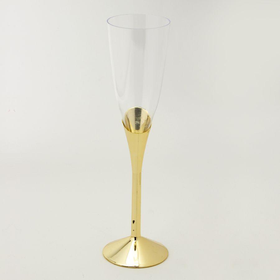 12 Wholesale Plastic Champagne Cup 5oz 12pc/bag - Gold image