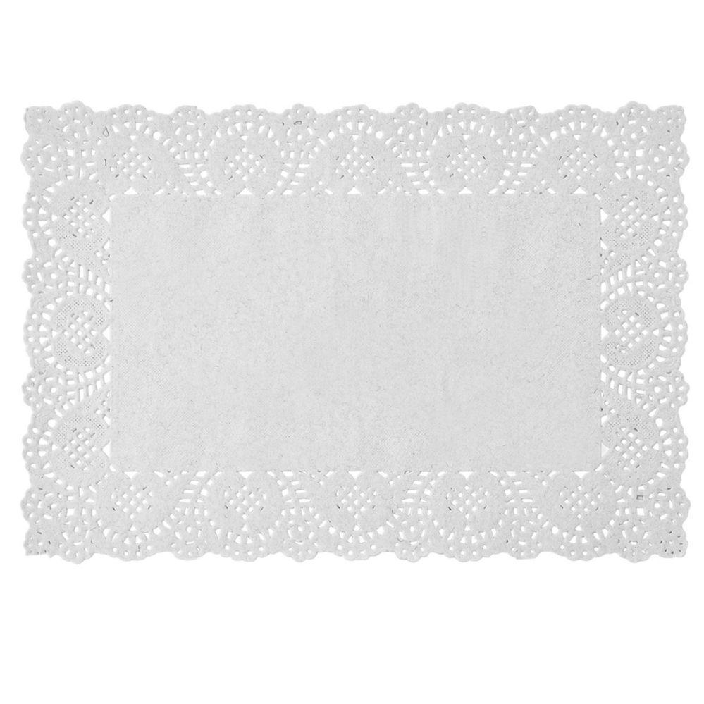 8 Wholesale Rectangle Paper Doilies 9 inch 250pc/bag - White image