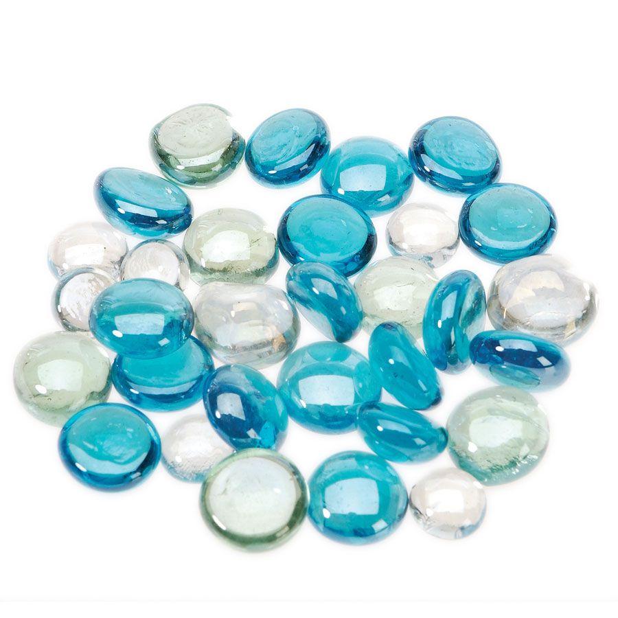 40 Wholesale Décor Marbles Mixed Turquoise Colors image