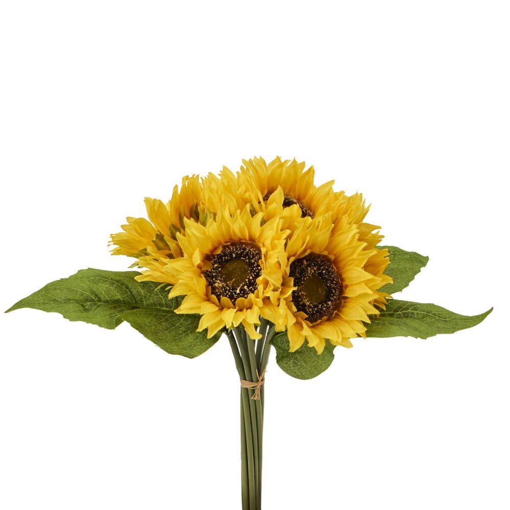 12 Wholesale Artificial Sunflower Bouquet image