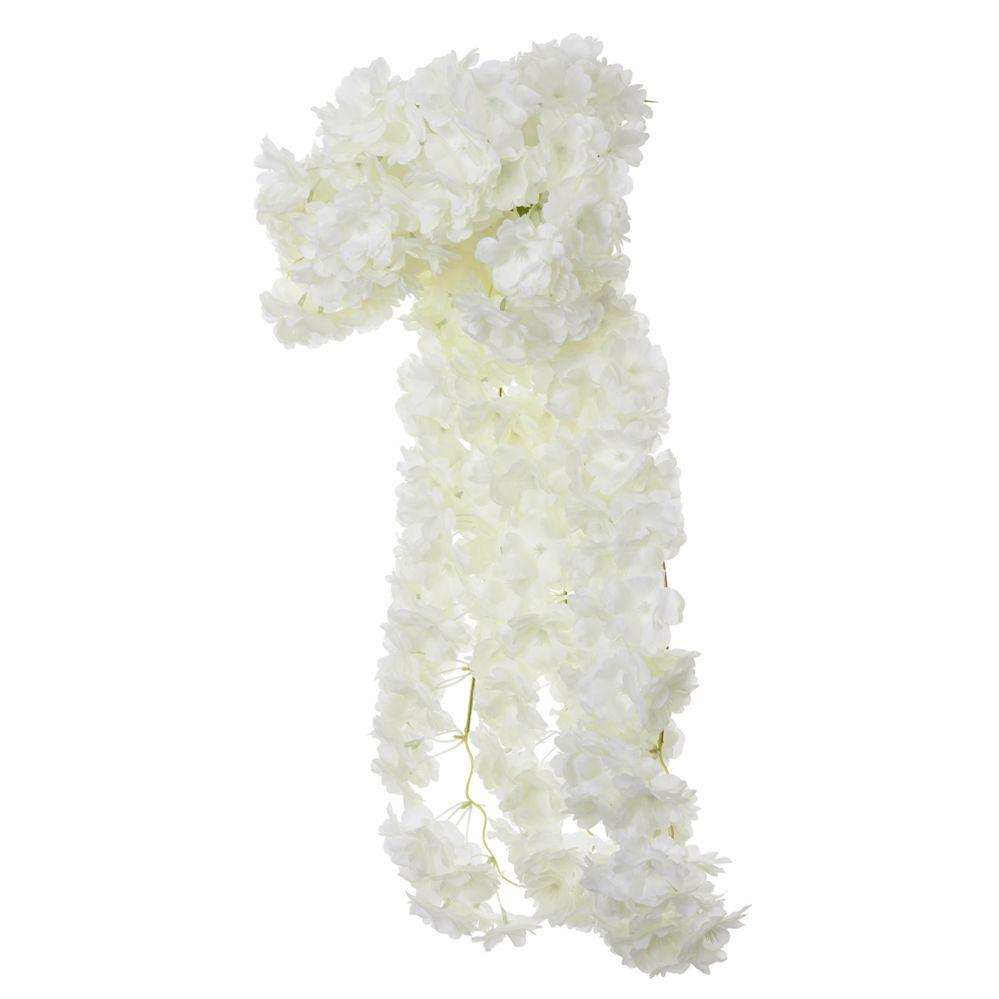 24 Wholesale Artificial Wisteria Spray 26 inches - White image