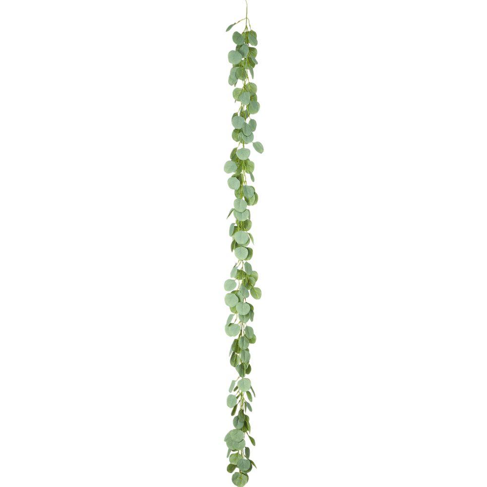 24 Wholesale Artificial Silver Dollar Eucalyptus Garland - 72 in image