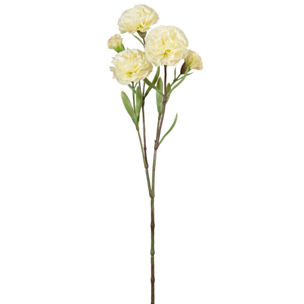 24 Wholesale Artificial Carnation Stem 24 inches - White image