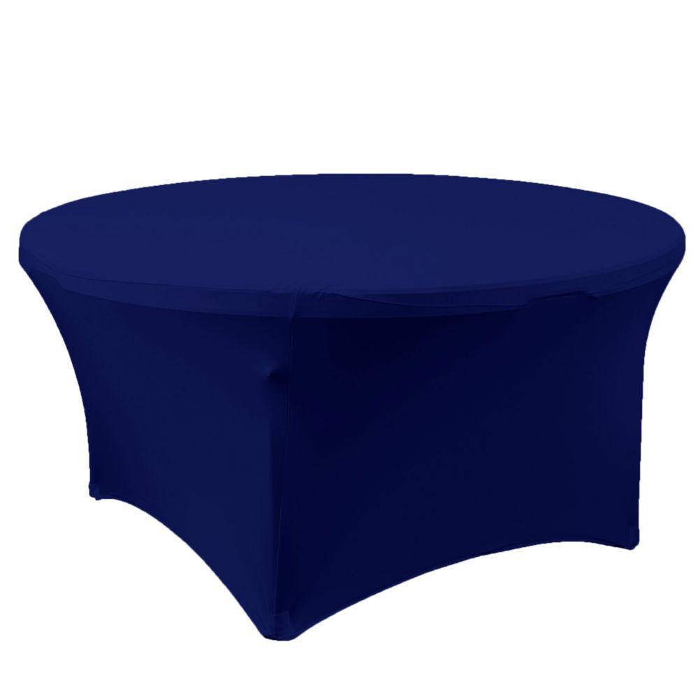 12 Wholesale Spandex Round Table Cover 60 inches - Royal Blue image