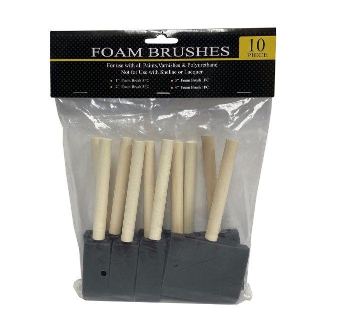 48 Wholesale Foam Brush 10pc image