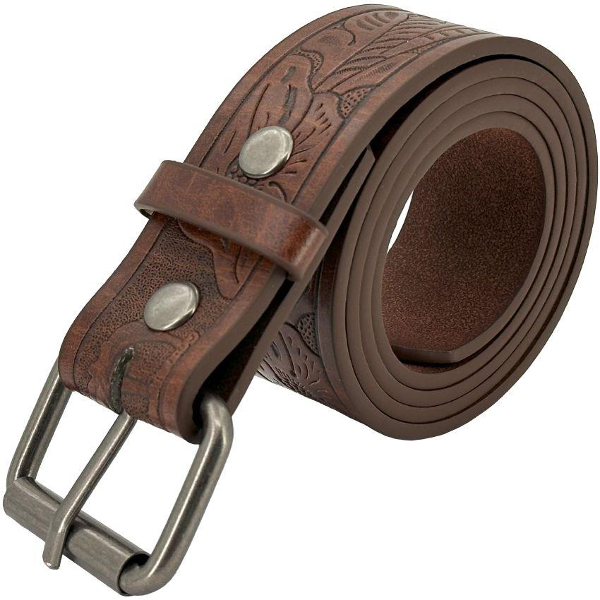 24 Wholesale Praying Cowgirl Floral Brown Western Belts For Women And Men image