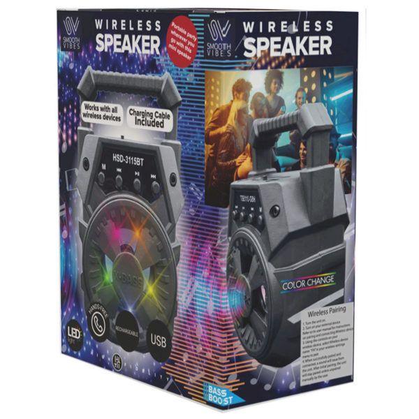 4 Wholesale 7 inch 6w Rms Portable Mini Wireless Speaker With Led Lights image
