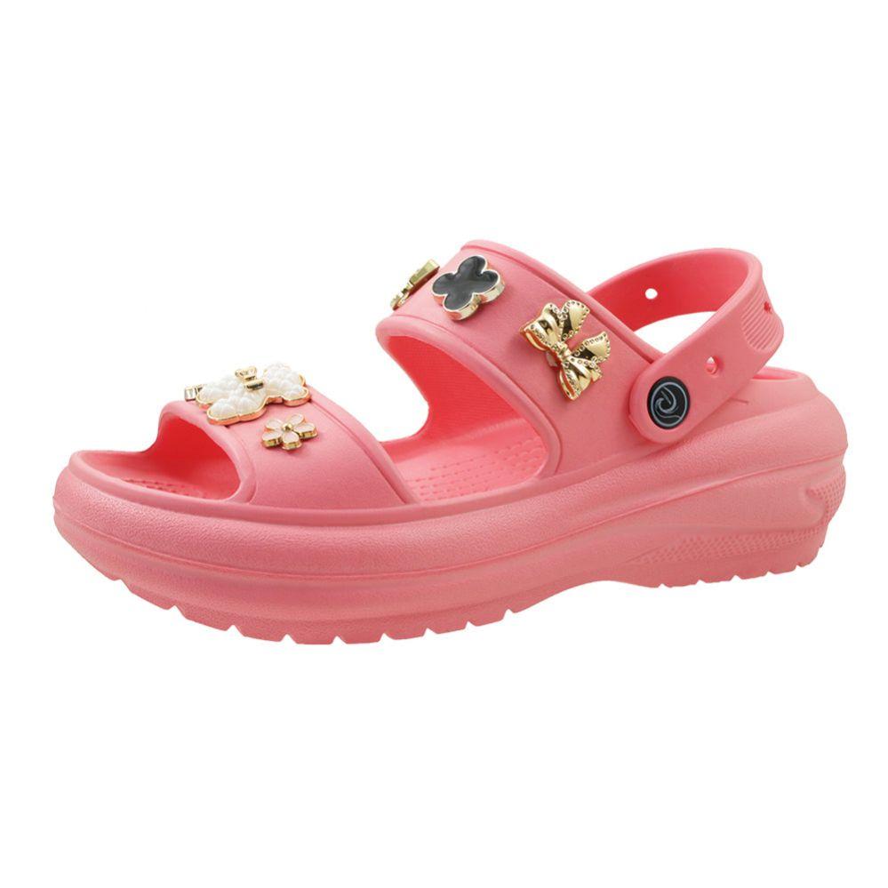 15 Wholesale 15 Wholesale Woman's Double Strap Slingback Platform Sandal Pink - WSD image