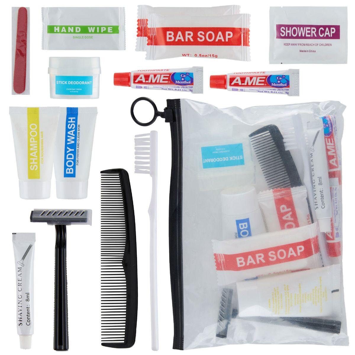 200 Wholesale 15 Piece Hygiene Kit Disaster Relief Travel Kit image