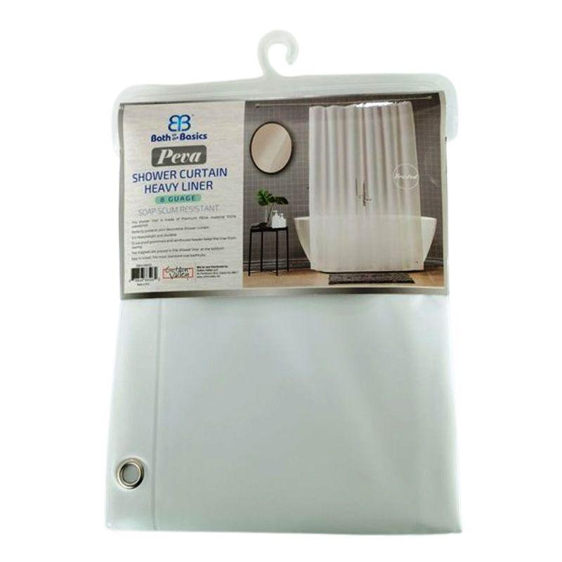12 Wholesale Peva Shower Curtain Liner 8 Gauge Frosted White image