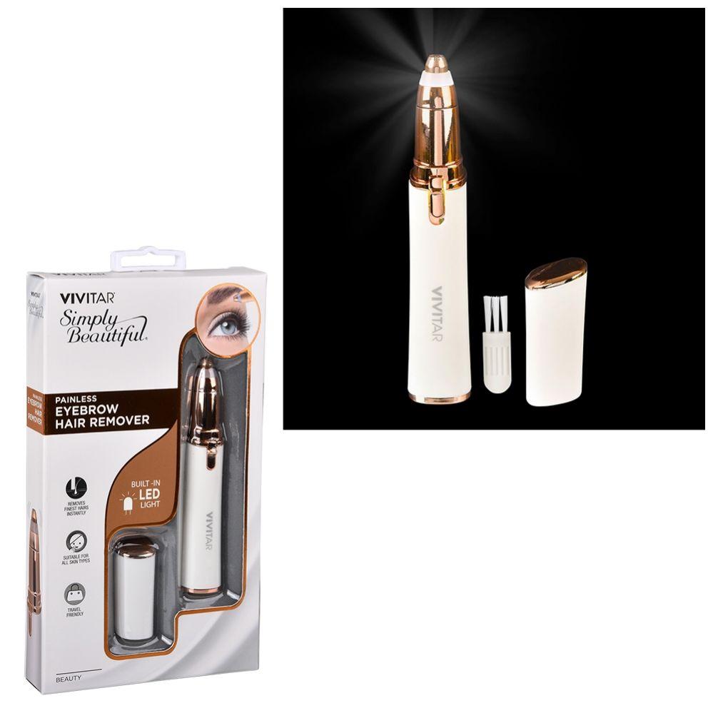 6 Wholesale Vivitar Precision Eyebrow Hair Remover W/led image