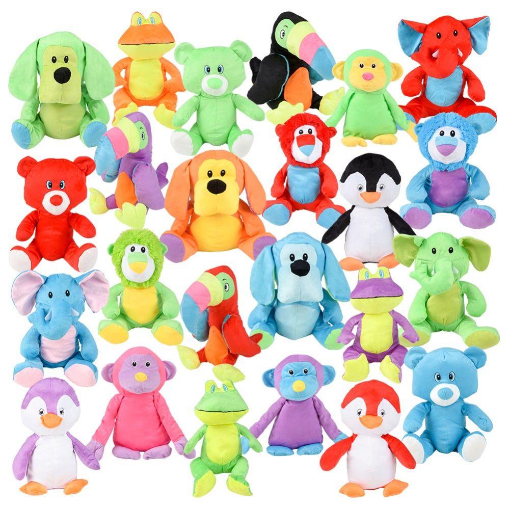 24 Wholesale Jumbo Generic Plush 9-12in Asm image