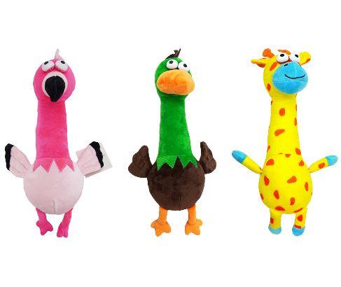 24 Wholesale Bp Plush Pet Toy W Squeaker 13.8in Asst image