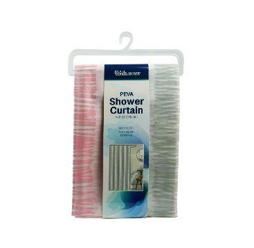 24 Wholesale Bh S-Curtain W-Hooks 71in PK-Gy Peva image