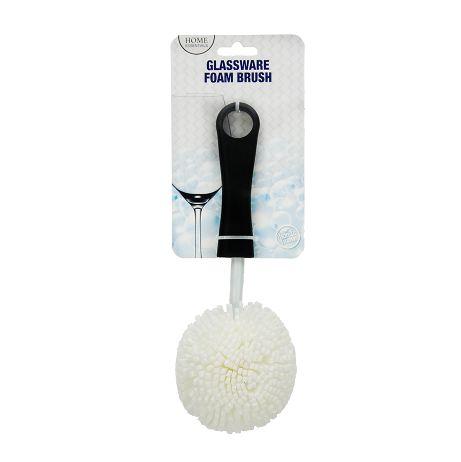 48 Wholesale Home Essentials Glassware Foam Brush 9.8in image