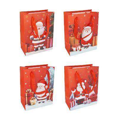 144 Wholesale Bh Christmas Bag Sm Santa Designs image