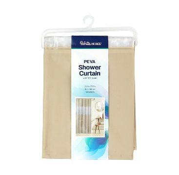 24 Wholesale Bh S-Curtain W-Hooks 71in 3d Beige Peva image
