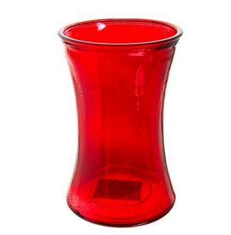 12 Wholesale Red Glass Vase 12.5 X 20 cm image