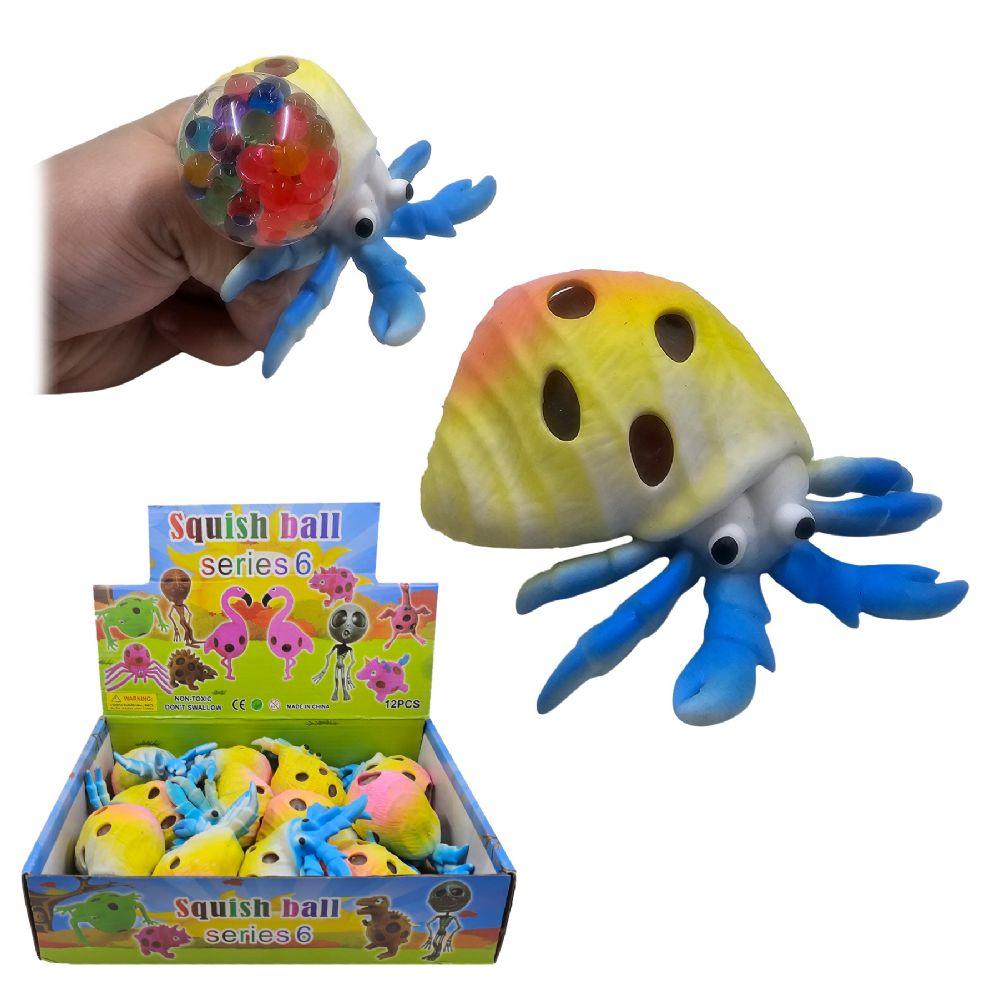 12 Wholesale 4 inch Squeeze Hermit Crab W/gel Beads image
