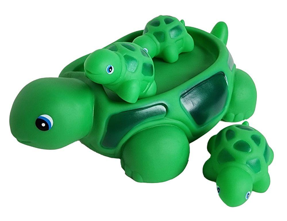 12 Wholesale 8 inch Turtle 4 Pc Bathtub Toy Set image
