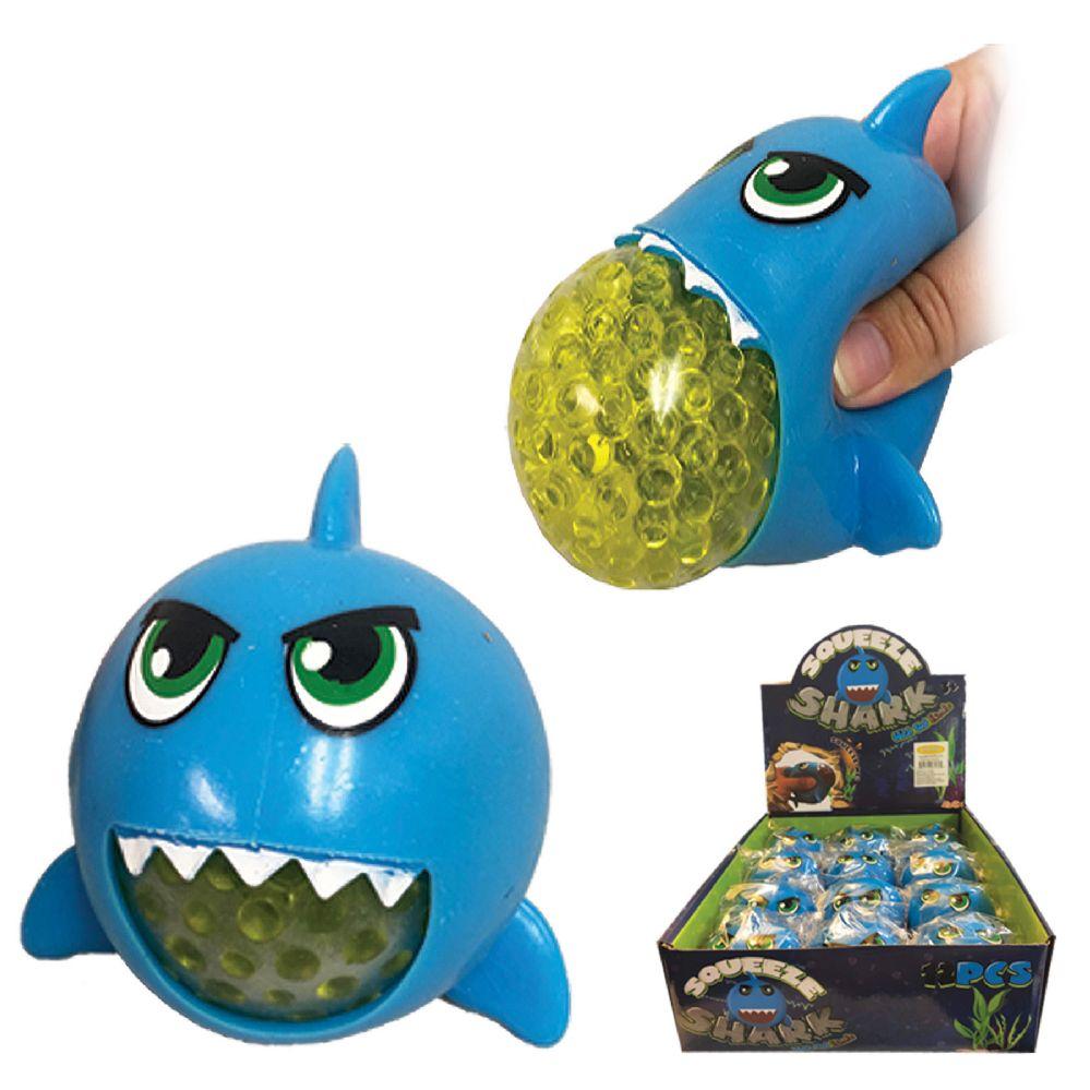 12 Wholesale 3.5 inch Squeeze Shark W/gel Beads image