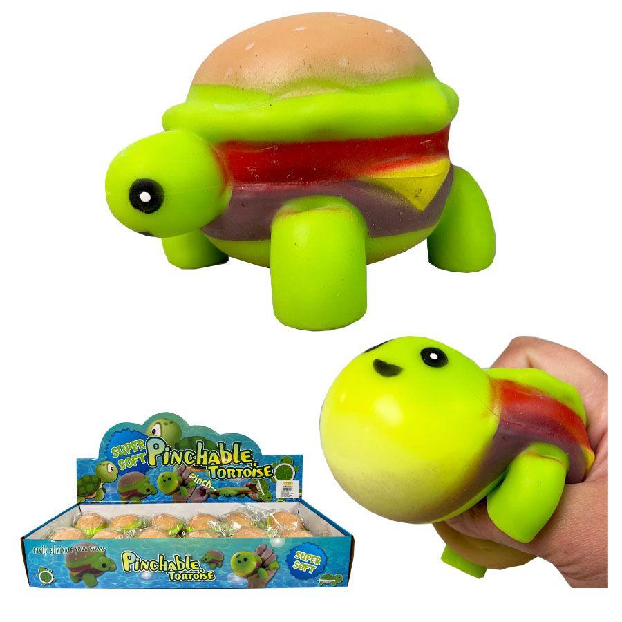12 Wholesale 4.5 inch Squeeze Cheeseburger Turtle image