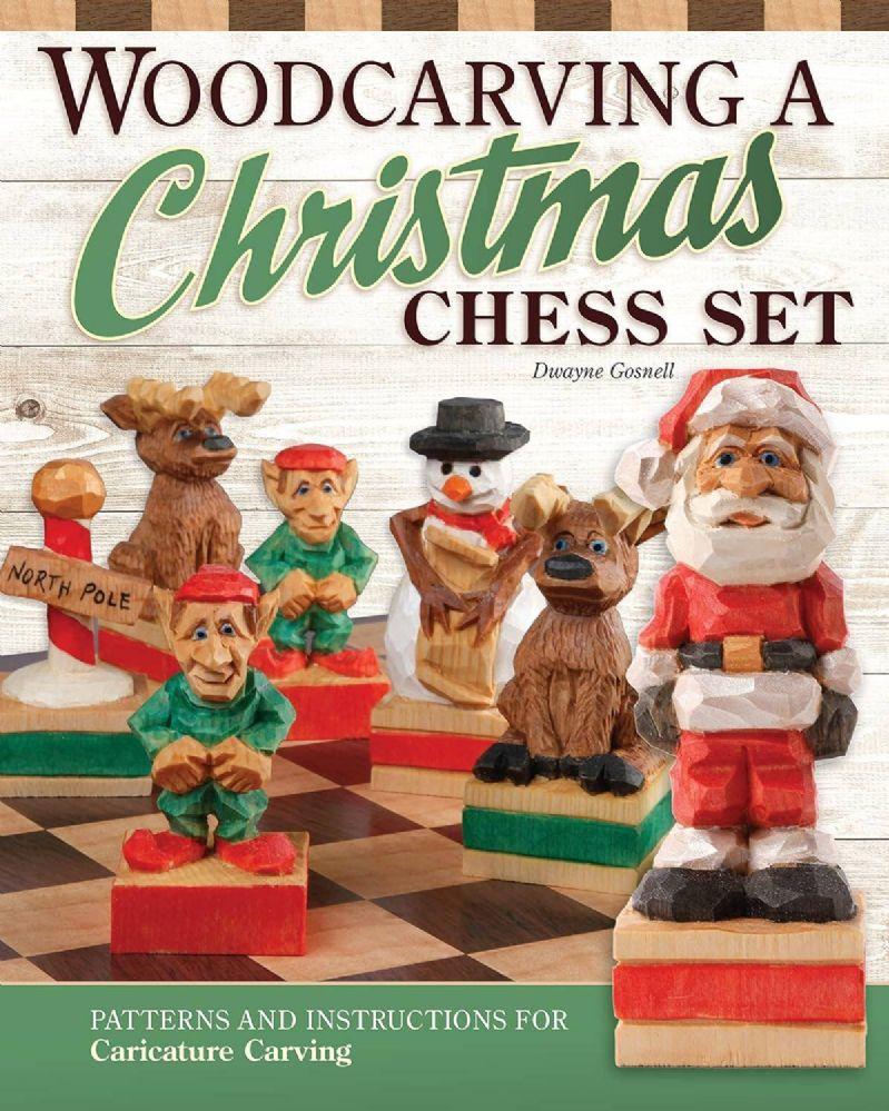 12 Wholesale Woodcarving A Christmas Chess Set - Patterns & Instructions image