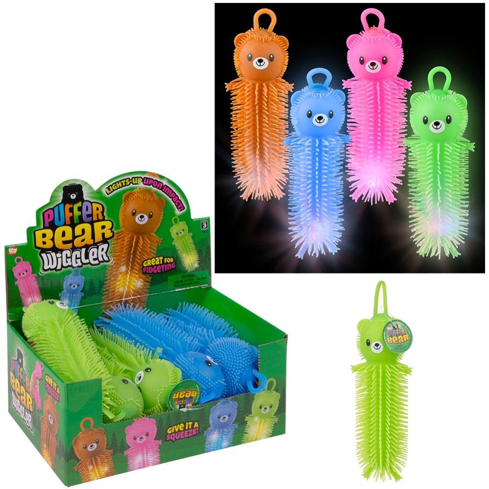 96 Wholesale 8 inch Bear Puffer LighT-Up Wiggler 12ct image