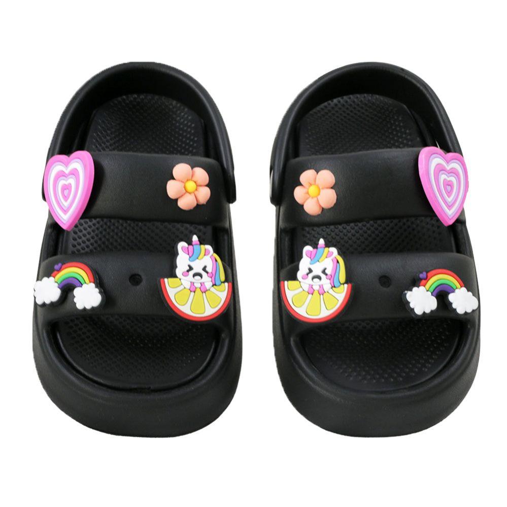 18 Wholesale Girl's Charm Sandal Black image