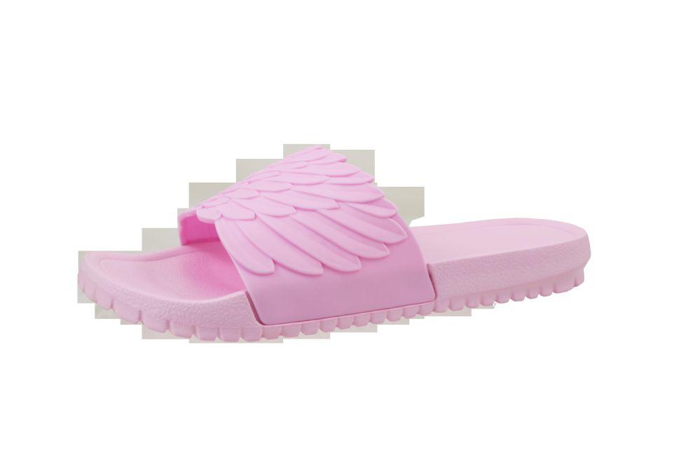 12 Wholesale Women's Wings Sandal Pink image