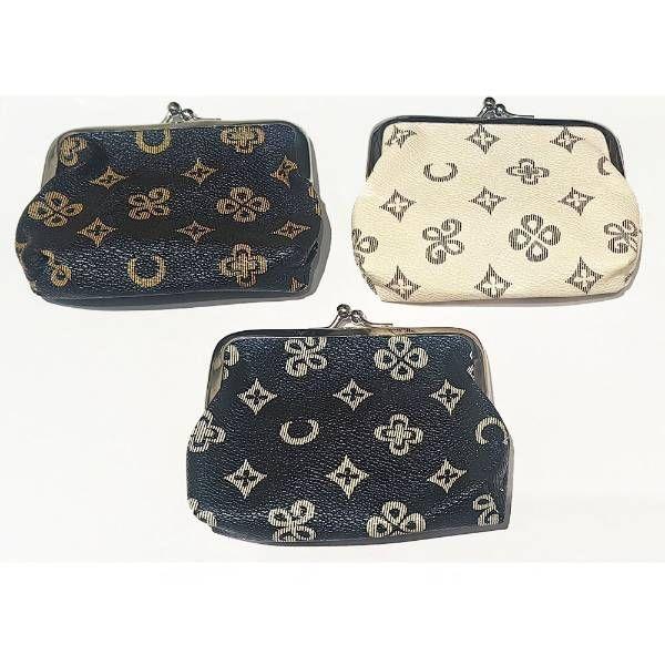 48 Wholesale Designers Snap On Coin Purse image