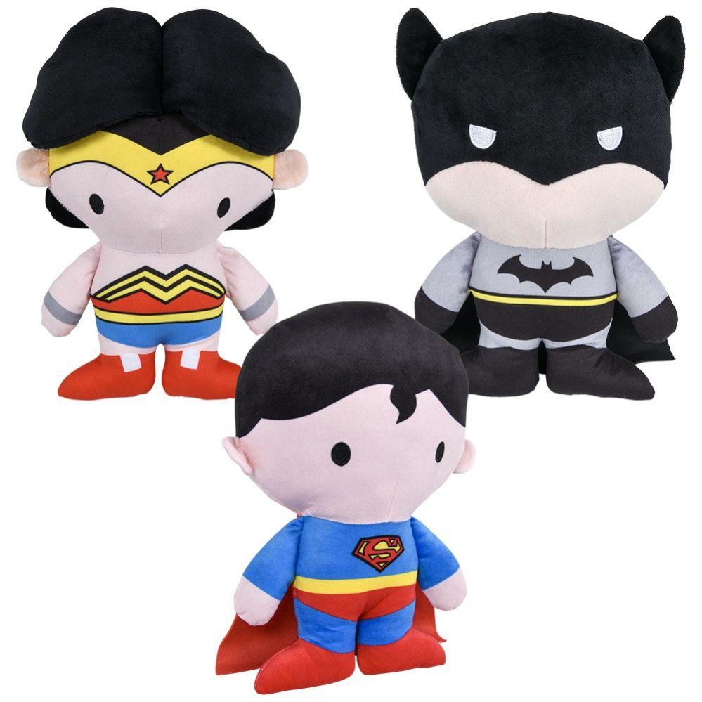 24 Wholesale 24 Wholesale 12" Justice League Character Pancake Plush Mix - WSD image