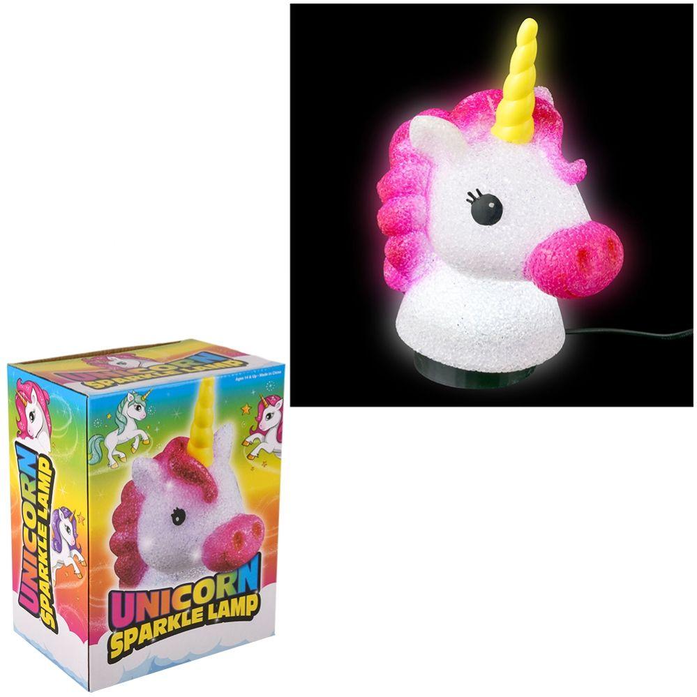 12 Wholesale 7.5-inch Sparkle Unicorn Lamp image