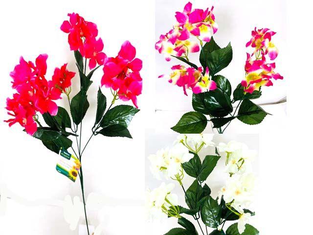 144 Wholesale 5 Bunch Flower 22.5inchh, 35 Flowers Total 4clr image
