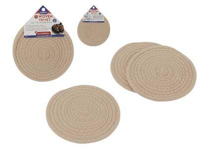 96 Wholesale 2 Pc Pot Holders Hot Pad Trivet 7.75inchdia image