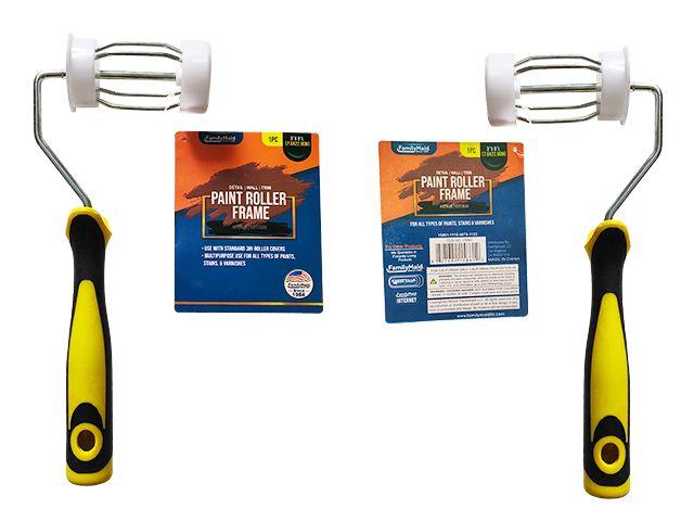 48 Wholesale Paint Roller Frame 3inch Black/yellow image