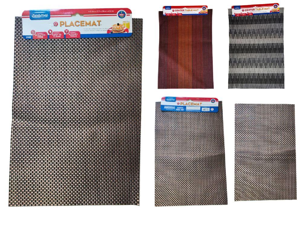 144 Wholesale Placemat 12'x18inch Asst Desig; image