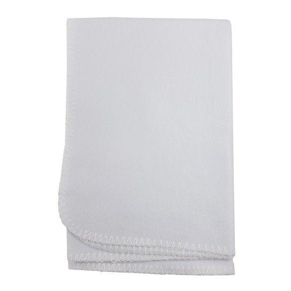 54 Wholesale White Fleece Blanket Assorted Pastels image