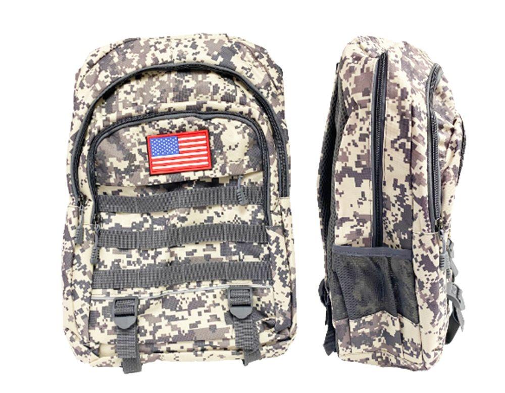 6 Wholesale Assorted Camo Backpack image