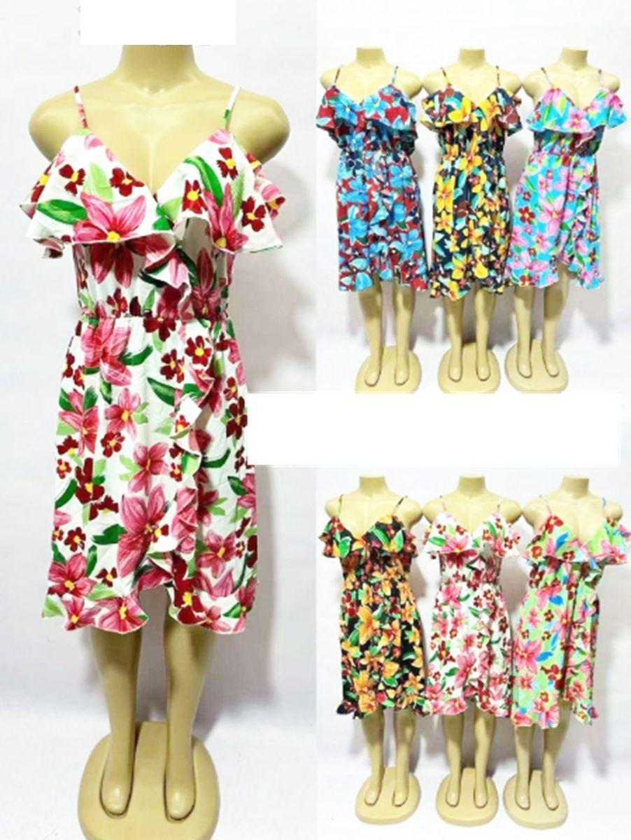 12 Wholesale Ladies SpaghettI-Strap Short Dress image