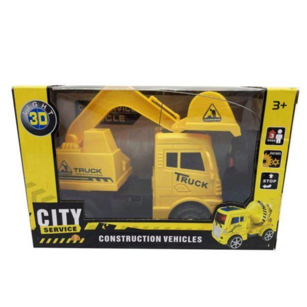 4 Wholesale 2-Direction Rc Construction LighT-Up Toy Truck In Assorted Styles image